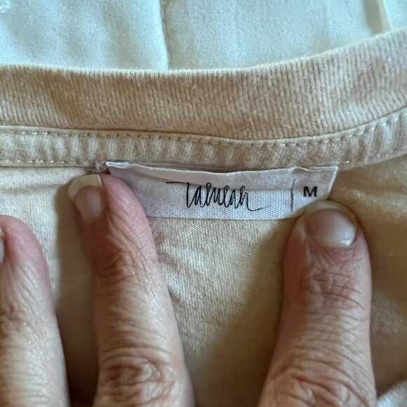 Talulah Womans Tie Dye Cream Medium Short Sleeve Tee - Picture 4 of 8